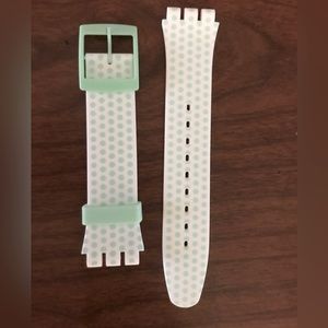 Swatch Band Silicone New Gent ASUOG108 Mint Love Polka Dot